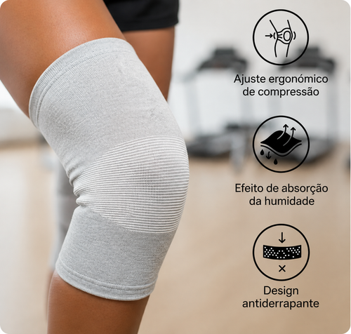 Joelheira Ortopédica de Suporte com Extrato de Bambu Octara™